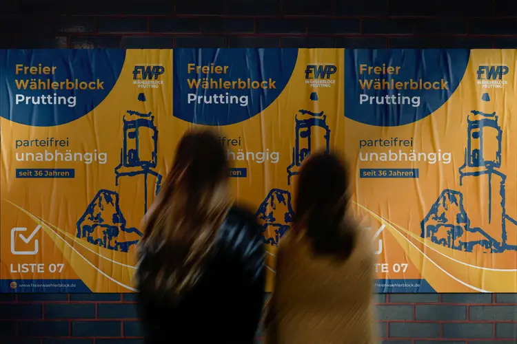 Freier Wählerblock Prutting Plakate